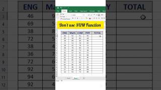 Shortcut way to sum a range of values .... #excel #shortcuts #tips #tricks