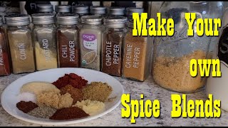 Make Your Own Spice Blends ~ Easy  DIY ~ Money Saver