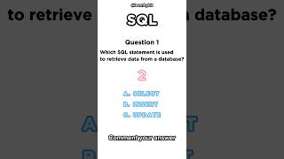 SQL Test Quiz SQL Multiple Choice Question #sql #interviewprepration
