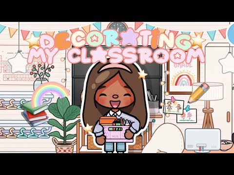 🖍️DECORATING my CLASSROOM! *Im a 3rd grade teacher!*✨📚||🔊VOICED|| Toca Life Roleplay 🌎