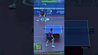 Xu Xin vs Fan Zhendong amazing point #xuxin #fanzhendong #tabletennis #pingpong #wtt #ittf #shorts