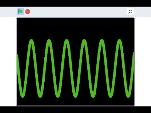 Simple Sine Wave Tutorial in Scratch (No Trigonometry)