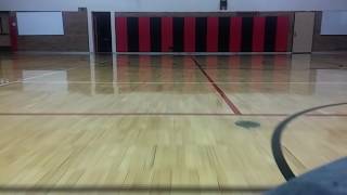 Running The Taski Swingo 2500 On the Gym Floor At Work