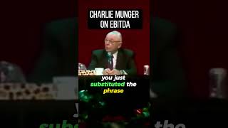 Charlie Munger on EBITDA #stocks #investing #warrenbuffet #charliemunger #valueinvesting #crypto