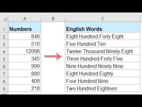 How to convert Numbers in words #excel #exceltipshindi #trick #shortsfeed #exceltricks #trickshots