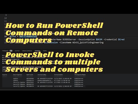 How to Run PowerShell Commands on Remote Computers | #powershell