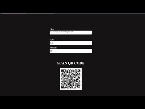 QR code generator page Html Css