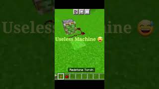 Minecraft Useless Machine 😑 #viral #subscribe #shorts #gaming