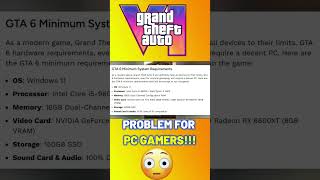 Why GTA 6 😳👀 Is Not Good For PC Gamers? #shorts #gta6 #gta6announcement #gta6trailer #gta6trailer2