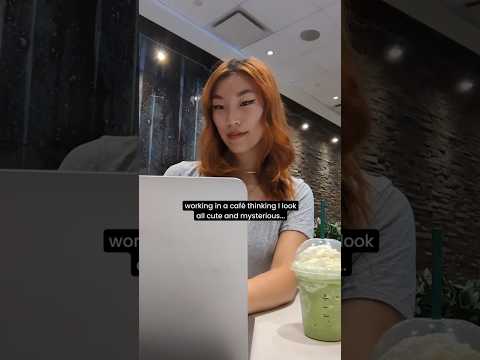 Expectation vs. Reality: Working From A Café 😅 #uxdesign #remotework #workfromhome