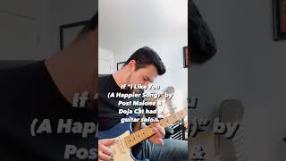 Soloing to “I Like You” by @postmalone & @dojacat #postmalonecover #popsongcover #popguitar