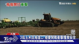 3成玉米自烏進口 陸憂開戰衝擊糧食安全｜TVBS新聞