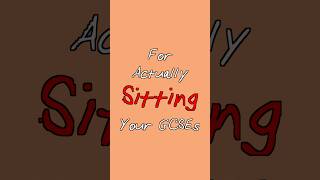 Advice for actually sitting your GCSEs #gcse #alevel #study #studymotivation