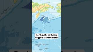 Earthquake in Russia triggers tsunami alerts #shorts #Tsunami #russia #hawaii #explainers