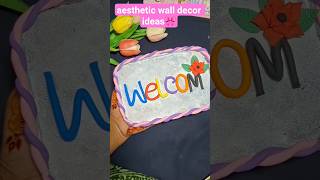 aesthetic wall decor ideas✨🎀।#diy #shortvideo #clayart #trinding @valomonu