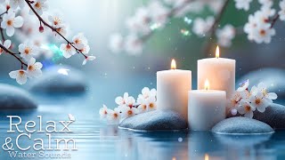 Healing Spa Music with Water Sounds 🌼 Nature & Piano Harmony | Stress Relief • Relieve depression