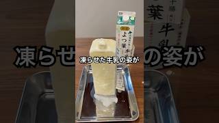 牛乳をパックごと凍らせてバター作ってみた #shorts #おもしろ動画 #funnyvideo #やってみた