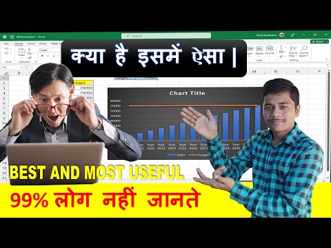 Fully automatic update excel chart target line | excel charts and graphs tutorial | excel advanced