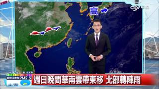 華南水氣移入 北東局部雨 中南穩定│中視新聞 20170304