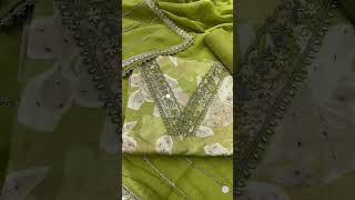 # beautiful punjabi suit # v neck design # ❤️❤️❤️❤️