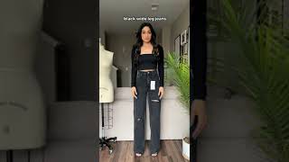 Zara Jean Try On Haul (Wide Leg, Mom, and Slitted Flare Denim) NEW STYLES #shorts