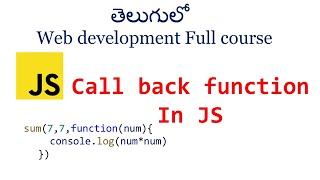Call back function in JavaScript | JavaScript callback function | JavaScript tutorials for beginners