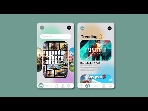 Game NEWS Mobile App Design🔥❤️