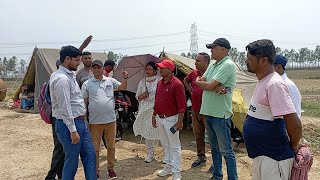 मिरहट्टी पंचायत के भंगाबाध में सडक निर्माण कार्य में हो रही अनियमिता|