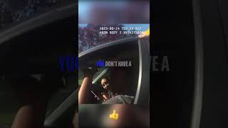 Almost Made is Home from Wendy's Shift, Pulled from Car Traffic Stop #bodycam #wendys #youtubeshorts