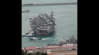 美国航母抵达韩国