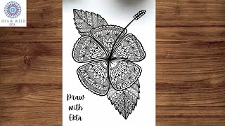 Flower Mandala Art | Mandala Art | Step by Step | Simple Mandala Art | Mandala art for Beginners