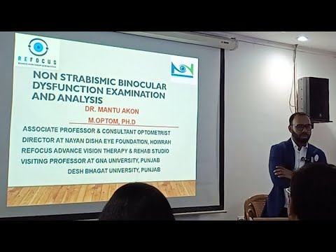 BOC Conference -2025। Non strabismic Binocular Dysfunction Examination & Analyses। Dr Mantu Akon।