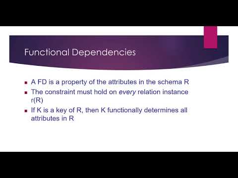 Database Normalization Part 2: Functional Dependencies