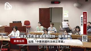 刑法修正草案，虐童致死加重刑罰 - 20250716司法法制委員會黨團協商