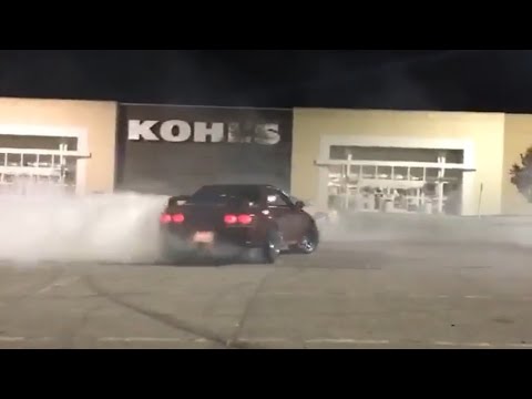 R32 GTR burnout at 10k limiter