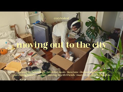 moving into my new apartment! 📦🍃 in my city girl era, home goods shopping, sleep-deprived nights