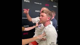 Colby and Paddy exchanged words backstage at #UFC314 👀