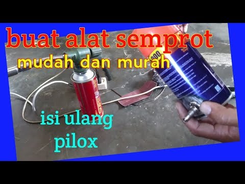 Membuat alat semprot dari kaleng bekas