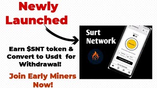 how to start mining Surt Network & Earn Usdt on Tron(TRC20) blockchain! #cryptocurrencymining