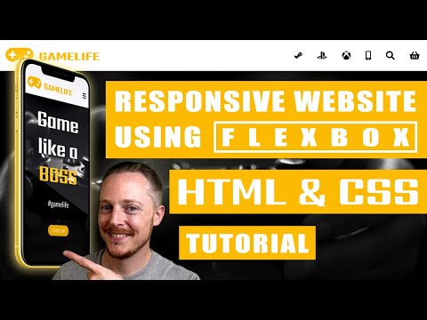 Responsive website from start to finish using flexbox | HTML & CSS tutorial | Web coding basics 4