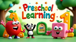 Preschool Learning activities for 3 year olds at home | Learn ABC Phonics Shapes Numbers Colors 🌈