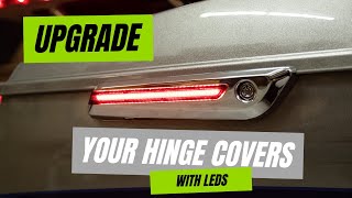 Ciro LED Lighted Saddlebag Hinge Covers for Harley Davidson Touring Models