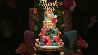 Thank You 😊 Gratitude Theme Design... #cake #shorts #cakedecorating #trending  #cakemagic #ThankYou