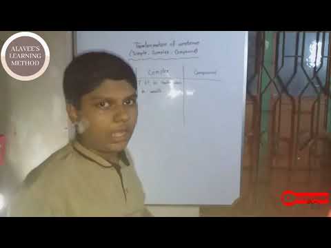 Simple, complex, compound in english grammar.