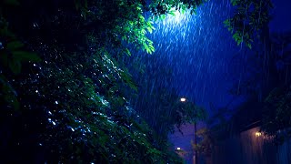 Heavy Rain and Thunder Sounds for Sleeping- Rain on the Road | Heavy Rain Night Audio for Deep Rest
