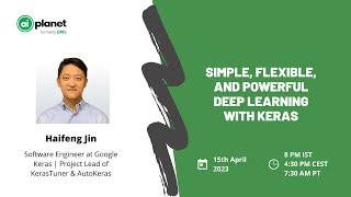 Simple, flexible, and powerful deep learning with Keras