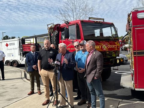 Sen. Graham and Rep. Fry speak with South Carolina media after briefing on Horry County wildfires