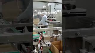Bottle-in-box Case packer Machine @xingyepack#packaging #case #casepacker #cartonerector #packaging