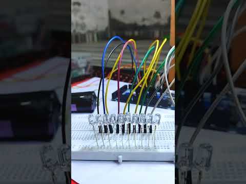 led with tip tip barsa pani song | Arduino led chaser | #arduino #electronic | How to make simple