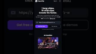 If you're a content creator, you definitely need to give OpusClip a try  #OpusClip, #aitools #shorts